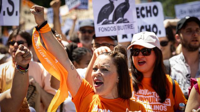 Bild: Spanien: Zehntausende protestieren in Madrid gegen Wohnkrise 