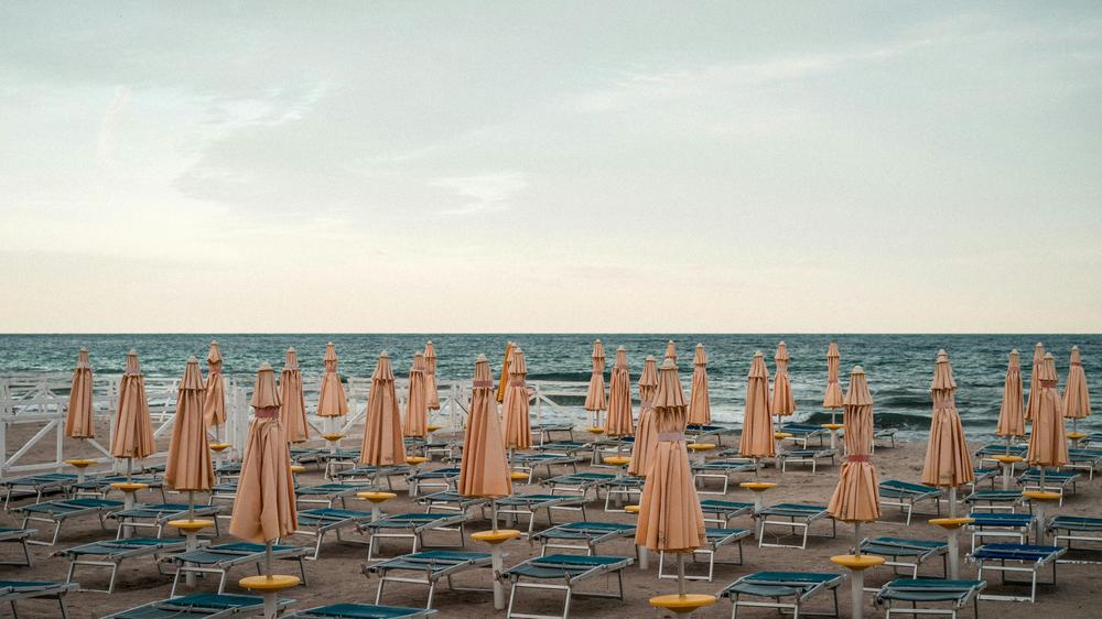 Ostia Rom Strandbäder Mittelmeer Strand Zugang