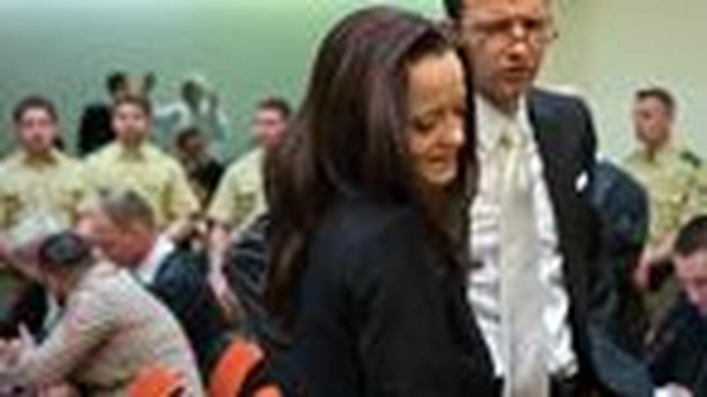 NSU-Prozess: Beate Zschäpe am ersten Tag des NSU-Prozesses