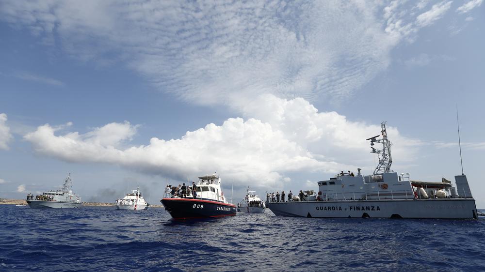 Mittelmeer Küstenwache Italien