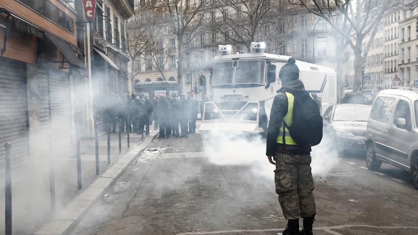Gelbwesten: Die Zahl der "Gelbwesten" in Paris ist zurückgegangen.