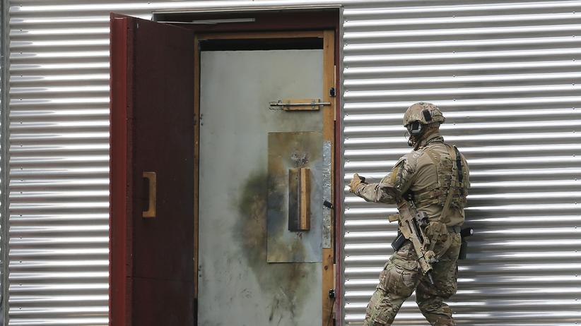 Militärischer Abschirmdienst: Einsatzkräfte der KSK-Eliteeinheit der Bundeswehr bei einer Übung (Archivbild)