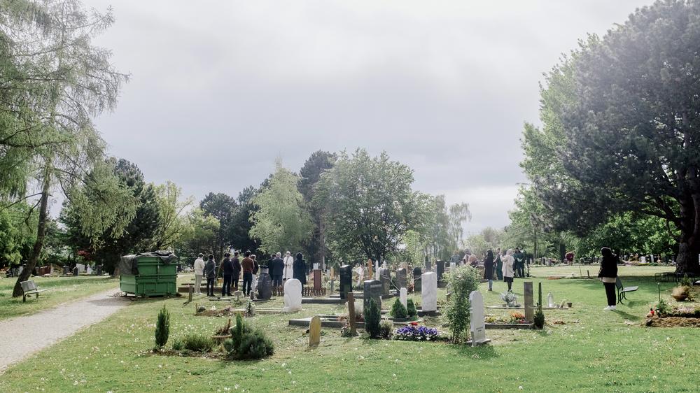Bestattungen: Das muslimische Gräberfeld liegt am äußersten Rand des Stuttgarter Hauptfriedhofs. Hier wurde Sara Hamid am 30. April 2020 beigesetzt. 