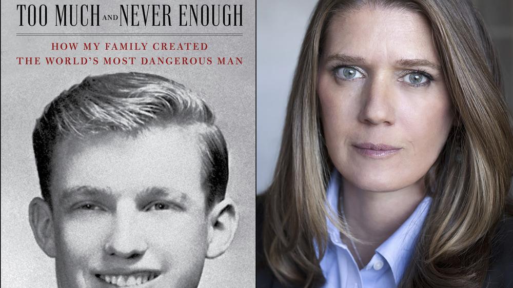 Mary Trump Enthüllungsbuch: Das Titelbild des Buches "Too Much and Never Enough: How My Family Created the World's Most Dangerous Man" und ein Porträt der Autorin Mary L. Trump