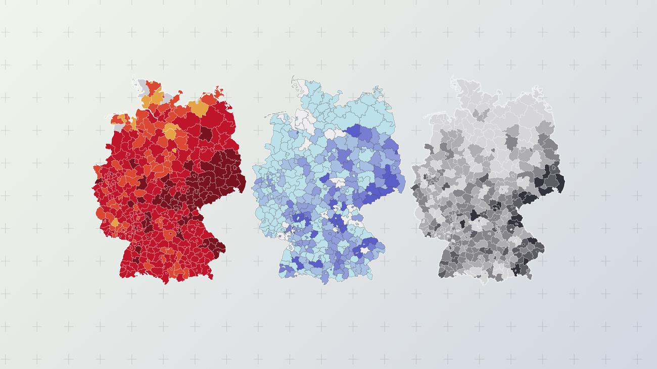 Corona-Karte für Deutschland: Aktuelle Zahlen im Überblick ...