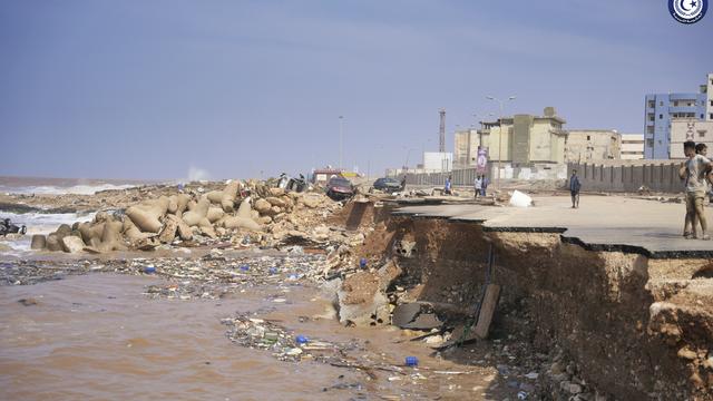 Unwetter in Libyen: Abgebrochene Straßen, weggerissene Häuser, überflutete Städte