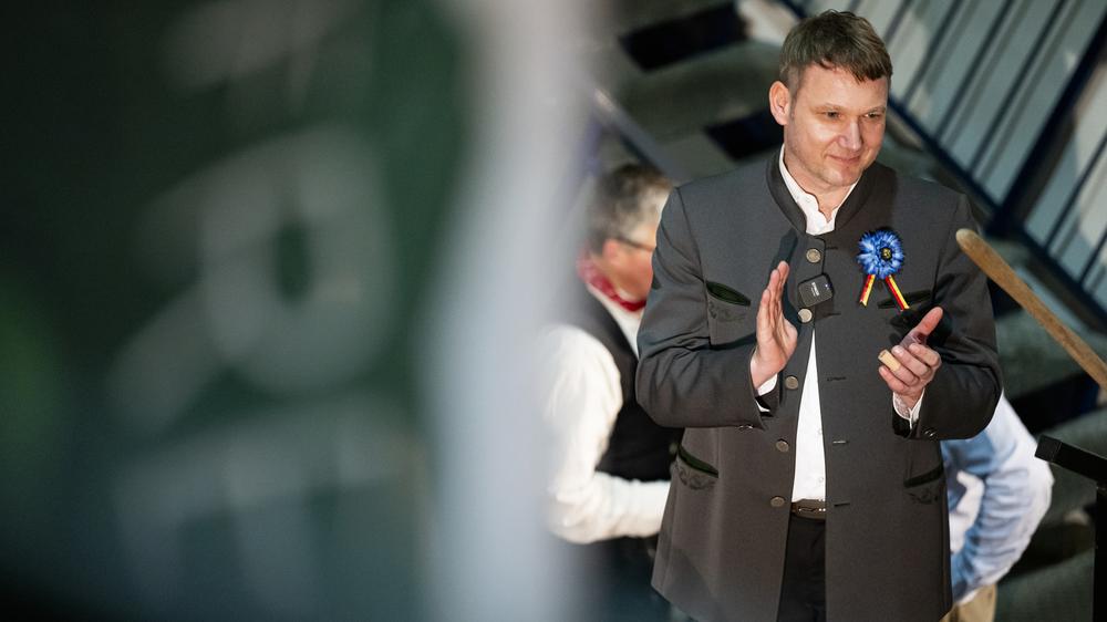 Ronneburg: Ex-AfD-Politiker André Poggenburg beim rechtsextremen Aschermittwoch im thüringischen Ronneburg