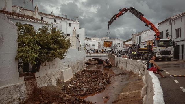 Unwetter: Überschwemmungen nach Unwetter auf Menorca