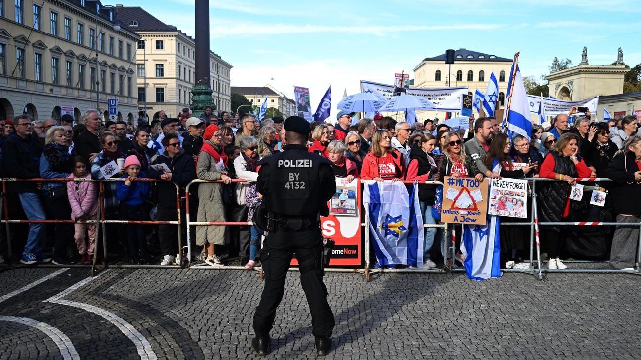 Rallies on October 7th: Thousands demonstrate in Munich against anti-Semitism