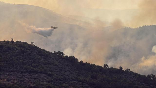 Waldbrände : Einsatzkräfte kämpfen weiter gegen Waldbrände in Portugal und Spanien