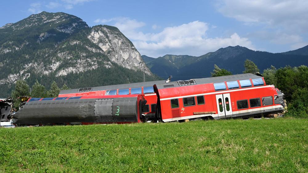 Deutsche Bahn: Im Juni 2022 war ein Regionalzug bei Garmisch-Partenkirchen entgleist.