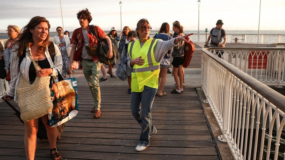  Zehntausende Menschen mussten allein die Halbinsel Cap Ferret verlassen.