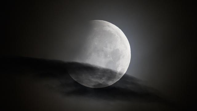 Mondfinsternis: Wolken nahmen Sicht auf partielle Mondfinsternis