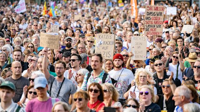 Köln: Tausende Menschen bei Demo gegen Rechts in Köln