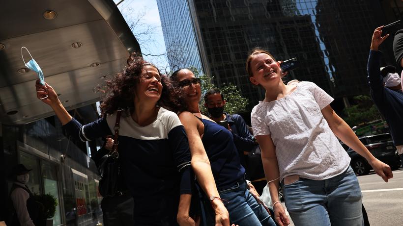 Maskenpflicht: Auch in New York gilt die Maskenpflicht nur noch für Nicht-Geimpfte.