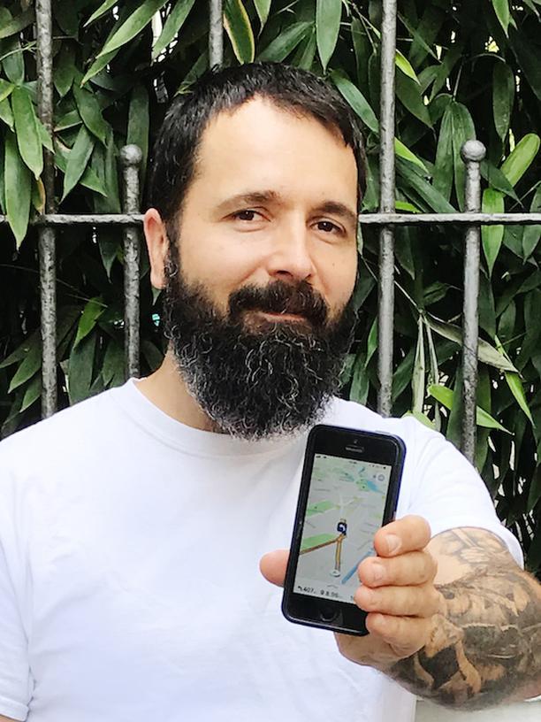 Navigationssysteme: Daniel Stolba von der Firma Graphmasters will mit der App Nunav helfen, Staus zu vermeiden