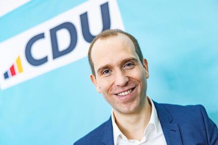 Dennis Thering (CDU), Landesvorsitzender seiner Partei, will Hamburgs nächster Bürgermeister werden. 