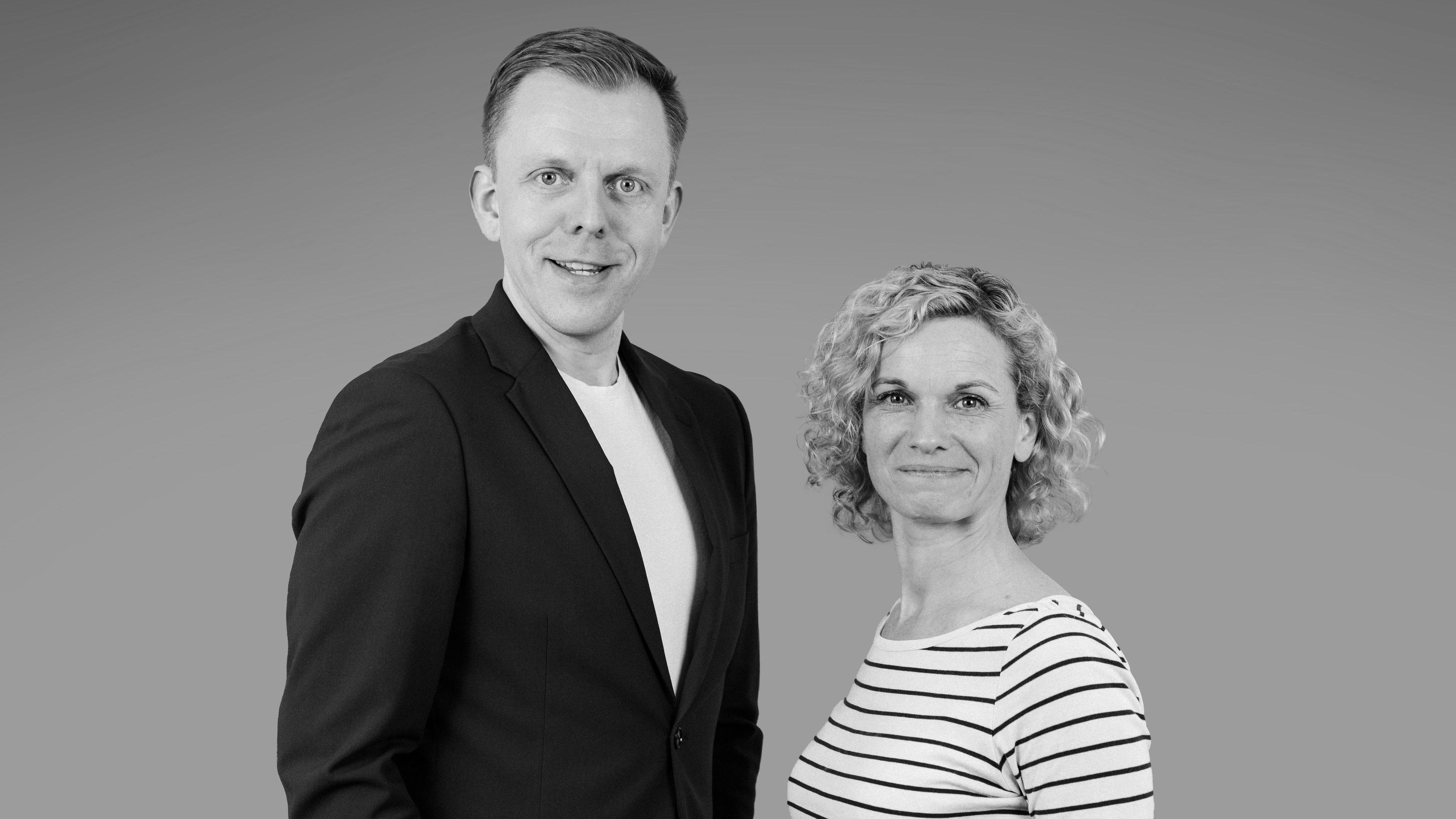 Politische Beteiligung: Die Podcasthosts Florian Zinnecker und Maria Rossbauer.