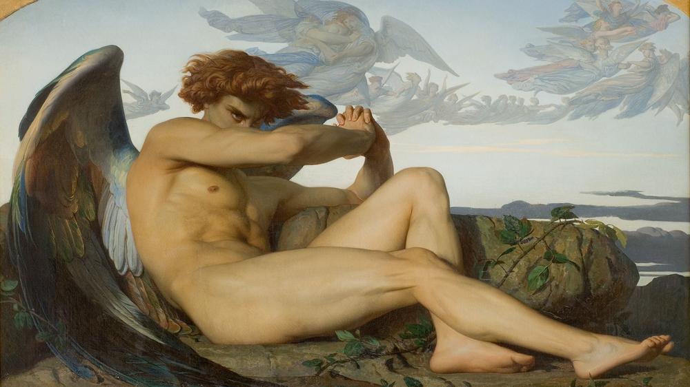 Weinende Männer in der Kunst: Vor 180 Jahren gemalt, heute ein Internetphänomen: »L’Ange déchu« von Alexandre Cabanel. Das Original hängt im Musée Fabre in Montpellier.