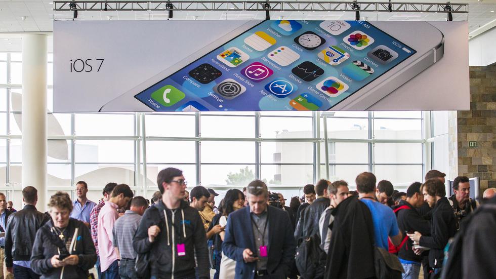 Software-Design: Am Montag stellte Apple das neue iOS7  in San Francisco vor.