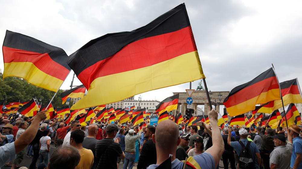 Deutschland: "Zukunft Deutschland"? Demonstration der AfD im Mai 2018 vor dem Brandenburger Tor
