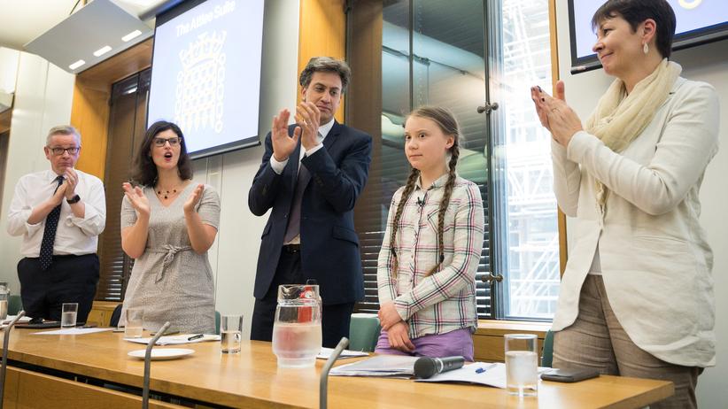 Klimaschutzaktivistin: Eine Erscheinung, auf die ihre Zeit gewartet hat: Greta Thunberg, hier im Londoner House of Parliament, ist, mit Hegel gedacht, ein Subjekt, das schon da war, bevor es da war.