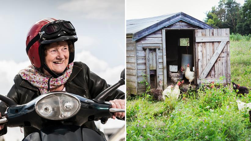 Meine Oma Fährt Im Hühnerstall Motorrad Original