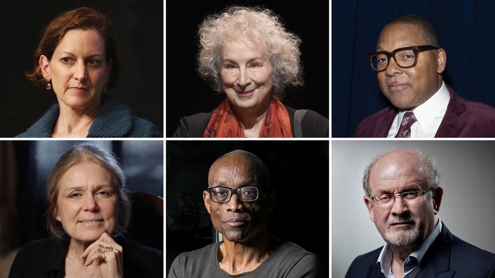 Liberalismus: Zu den prominenten Wortführern gehören Anne Applebaum, Margaret Atwood, Wynton Marsalis (obere Reihe, von links nach rechts); sowie (von links nach rechts) Gloria Steinem, Bill T. Jones, Salman Rushdie. Auf der zweiten Artikelseite finden Sie die vollständige Liste der Unterzeichnenden.