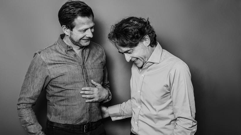 Malerei der Renaissance: Die Hosts des Kunstpodcasts: Florian Illies (links) und Giovanni di Lorenzo (rechts)