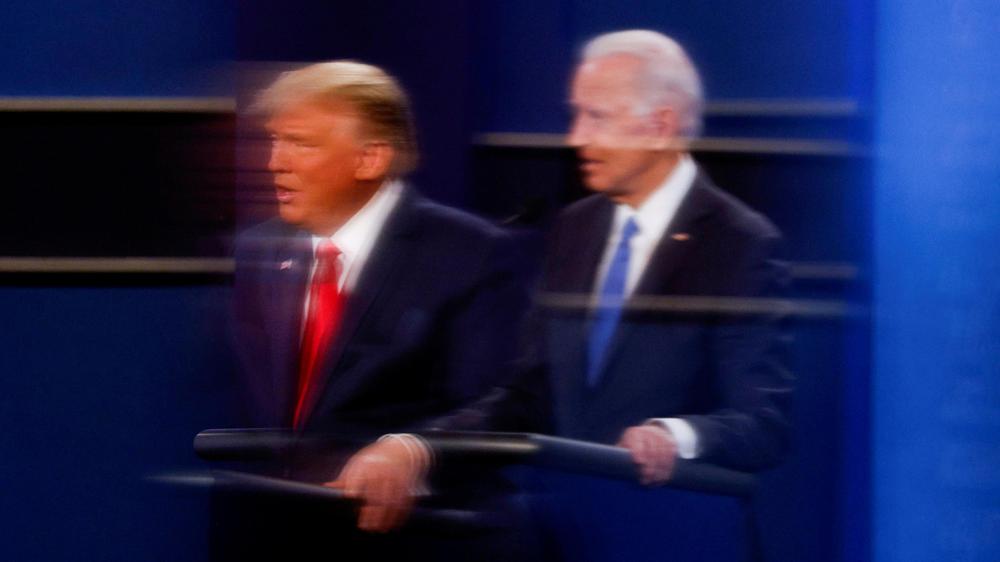 TV-Duelle: Donald Trump und Joe Biden bei einem TV-Duell im Oktober 2020