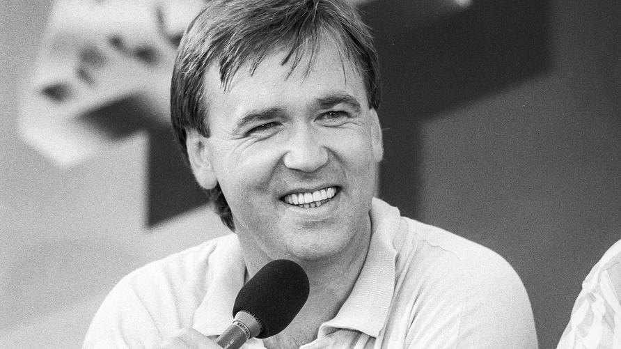 SWR: Frank Laufenberg (TV-Moderator) 09/87 hör Frank Laufenberg im September 1987 bei der IFA Internationale Funkausstellung in Berlin Deutschland 01.09.1987