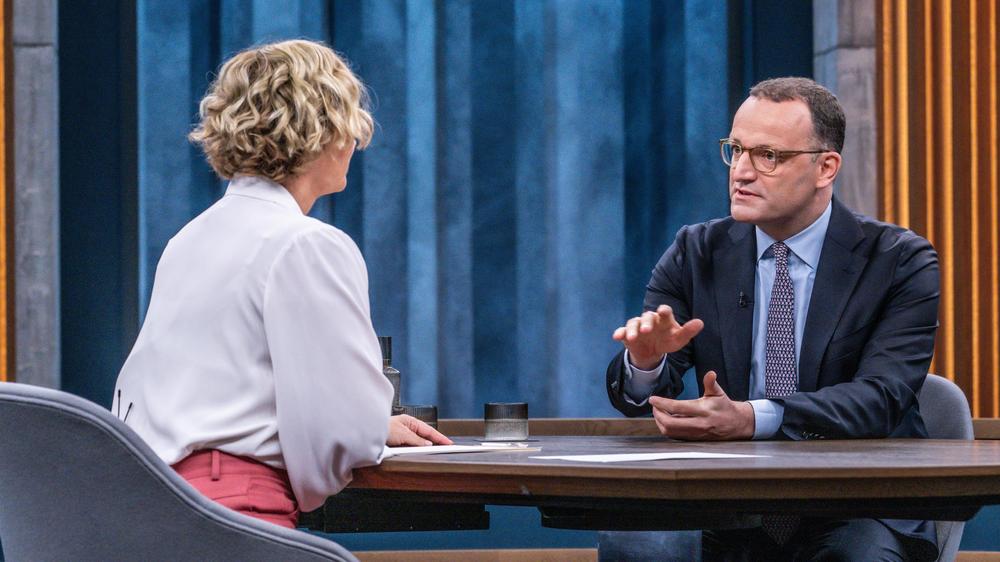 Jens Spahn bei "Caren Miosga": Der Neo-Transatlantiker Spahn, dem in Talkshows nichts fehlt, außer interessante Fragen.