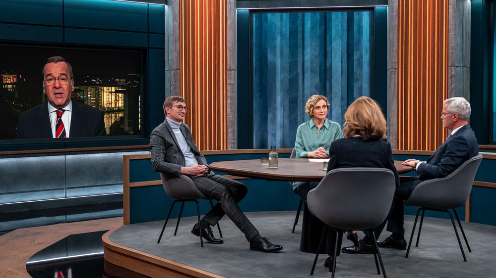 "Caren Miosga": Man komme ja gar nicht mehr dazu, sich "um die wirklich wichtigen Dinge zu kümmern", sagt Boris Pistorius: die Runde bei Caren Miosga.