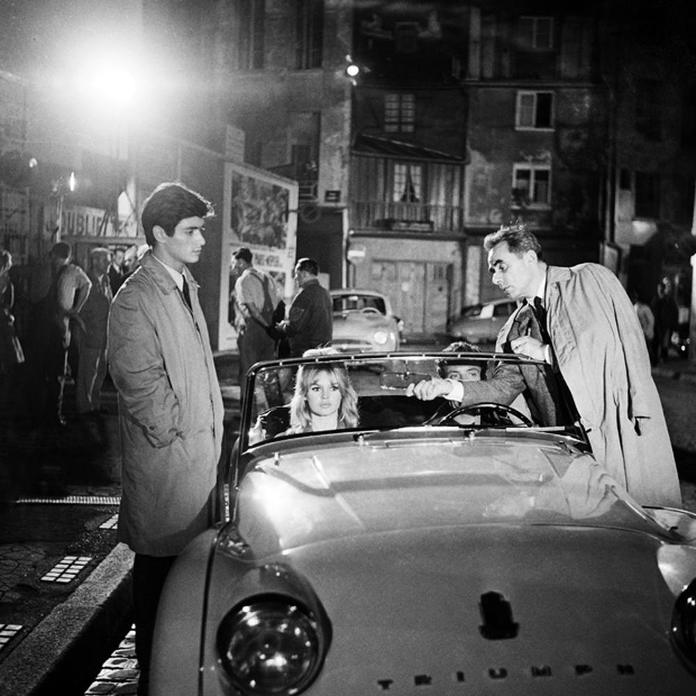 Brigitte Bardot: Im Mai 1960 bei den Dreharbeiten von "Die Wahrheit": Brigitte Bardot mit Sami Frey (links) und Regisseur Henri-Georges Clouzot (rechts) in den Pariser Joinville Studios.