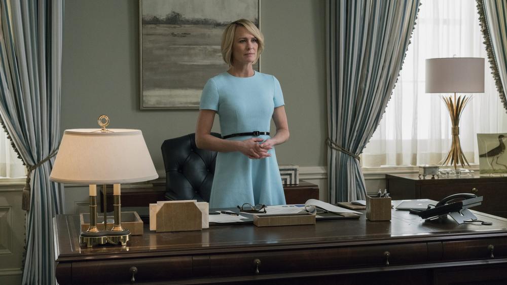 "House of Cards": Mit ihrem angenehmen Auftreten ist die neue Präsidentin (Robin Wright) womöglich noch gefährlicher als ihr verstorbener Vorgänger.