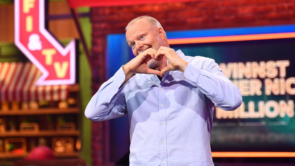 Stefan Raabs RTL-Show: Ein Herz für Stefan Raab! Das Herz-Symbol gefällt ihm selbst allerdings nicht.