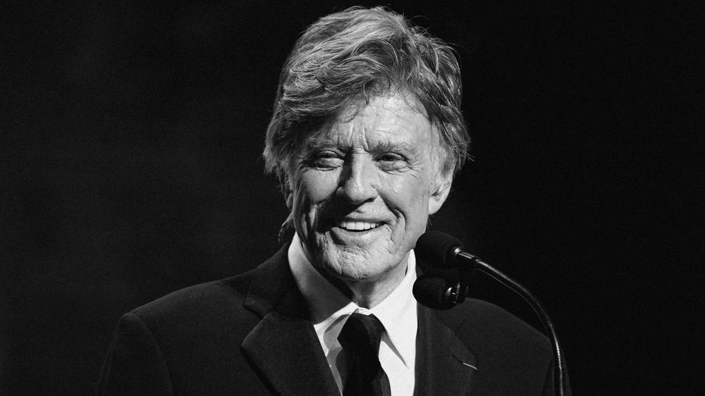 US actor and director Robert Redford reacts after receiving the Honor award during the 44th edition of the Cesar Film Awards ceremony at the Salle Pleyel in Paris on February 22, 2019. (Photo by Bertrand GUAY / AFP) (Photo by BERTRAND GUAY/AFP via Getty Images)