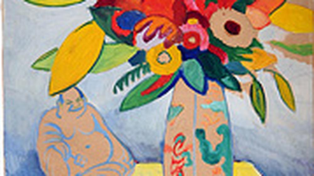 Museum Bonn: "Stillleben mit Strauß und Buddha" von August Macke, 1910