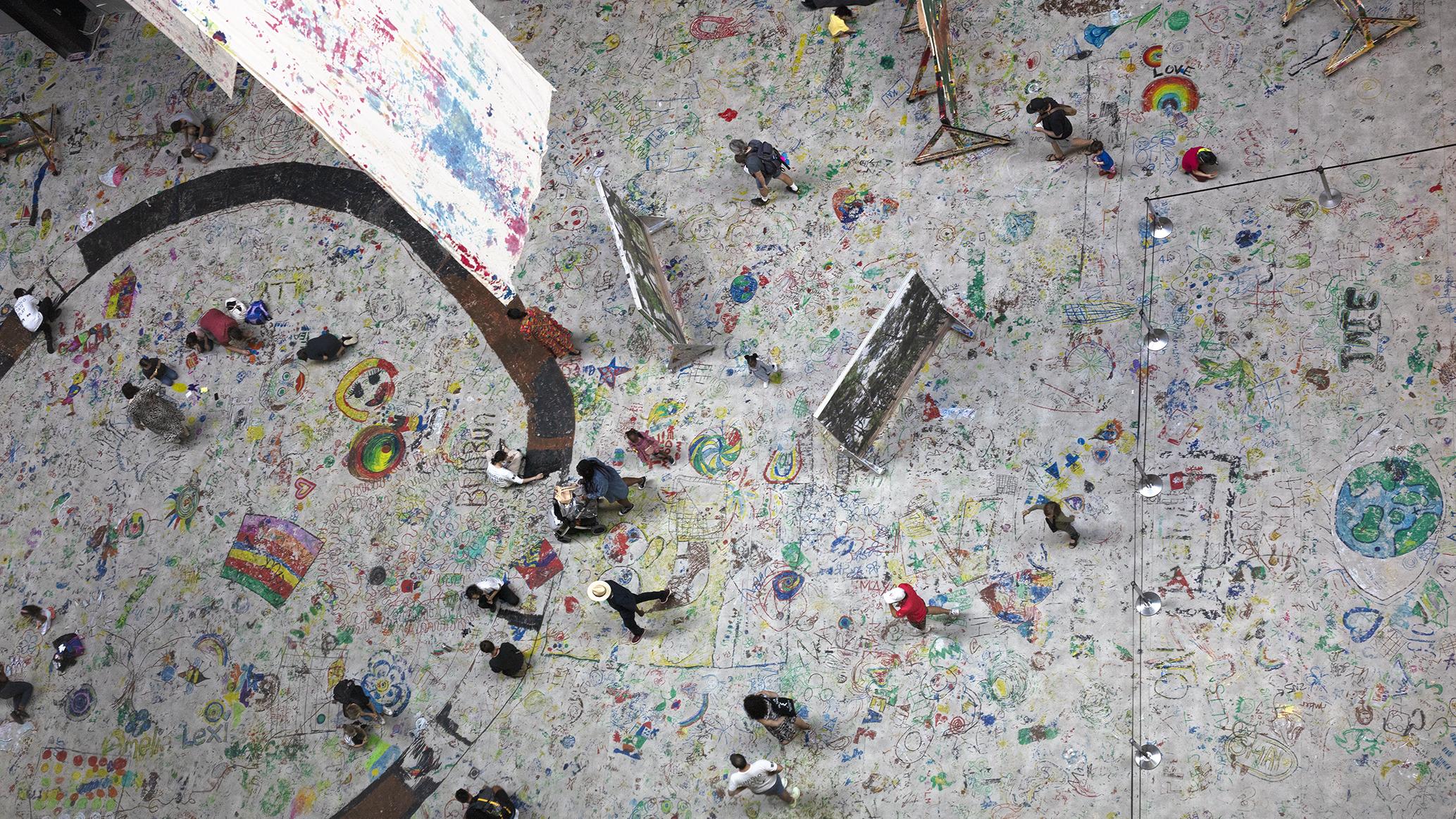 Haus der Kunst in München: Kunst und Quatsch sind eine so wichtige wie wohltuende Kombination: "Mega Please Draw Freely" (2021) von Ei Arakawa-Nash