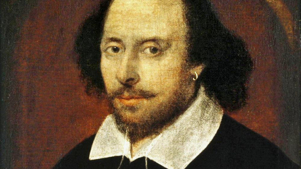 William Shakespeare: Es galt lange als das einzige erhaltene Abbild von William Shakespeare, das sogenannte "Chandos"-Porträt, um 1600.