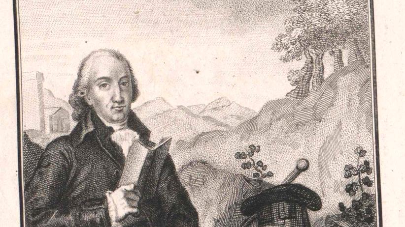 Volksbegriff: Zeitgenössischer Stich von Johann Gottfried Herder (1744-1803)