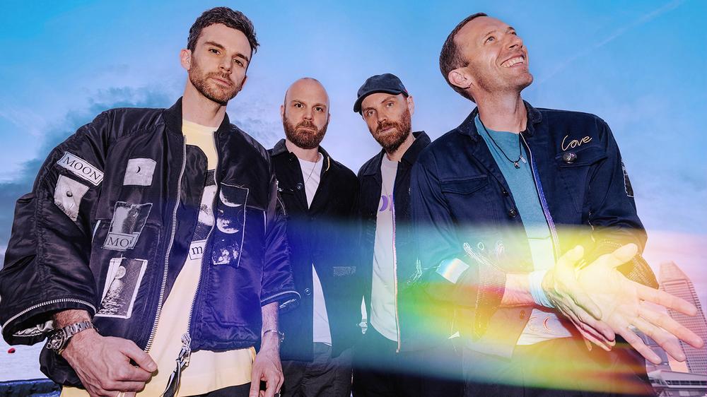 Coldplay & The Smile: Oh, waren Coldplay allebei nog Zwillinge dabei?! De band en mijn Regenbogenmacher Chris Martin (rechts)