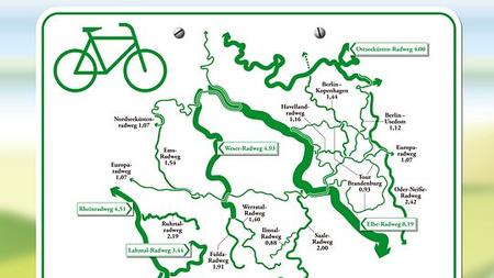 deutschlandkarte radwege Deutschlandkarte: Radwanderwege | ZEIT ONLINE