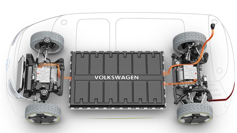 Elektromobilität: Der Akku eines Elektroautos besteht aus zahlreichen Zellen, die zusammengeschaltet erst die Batterie ergeben.