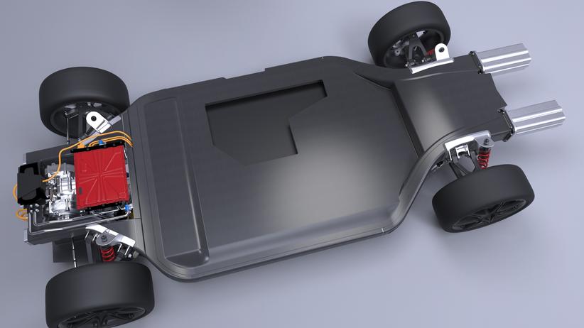 Autoherstellung: Das britische Unternehmen Williams Advanced Engineering hat diese Skateboard-Plattform für Fahrzeuge entwickelt.