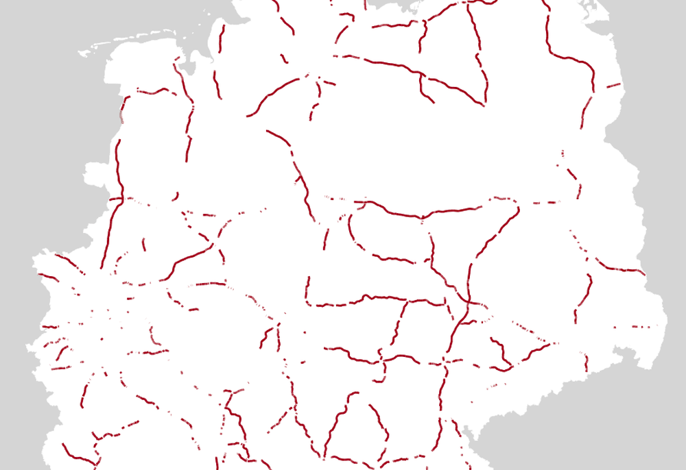 Autobahn: Auf diesen Streckenabschnitten fahren die schnellsten zehn Prozent der Fahrzeuge 180 Stundenkilometer und mehr.