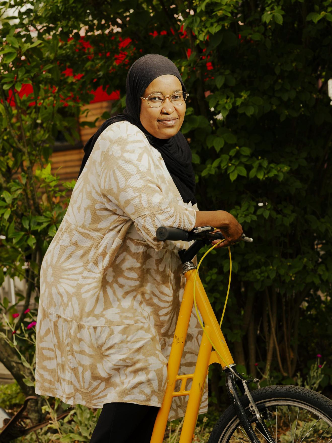 Fahrradfahren und Integration: Wollte »schon immer« Fahrrad fahren lernen: Sahra Abubakar.