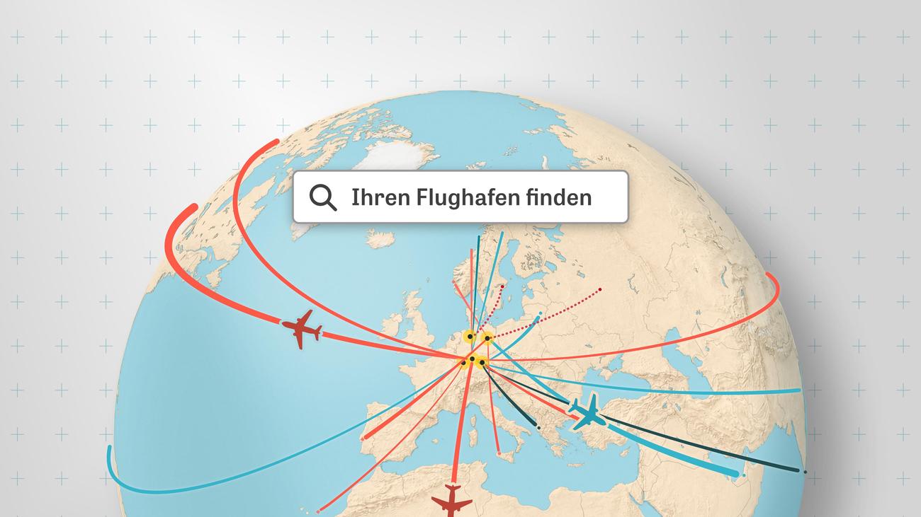 Flugrouten: So ausgedünnt ist Deutschlands Flugnetz