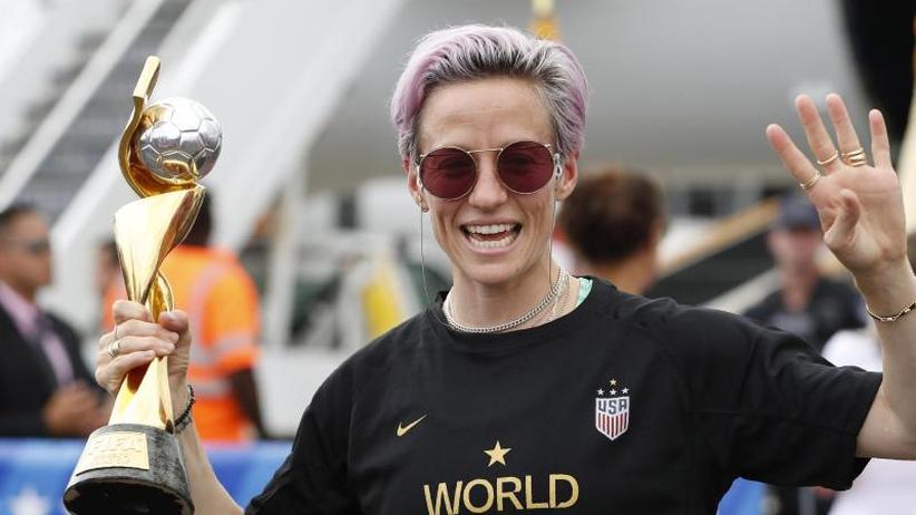 Fußball-Weltmeisterin: Rapinoe-Rede: Diese Bilder gehen um ...