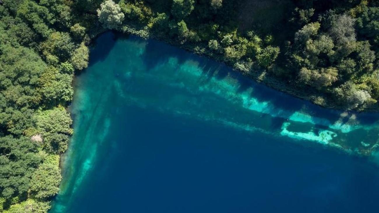 Hannover schwimmen lagune blaue Naherholungsgebiet Blaue
